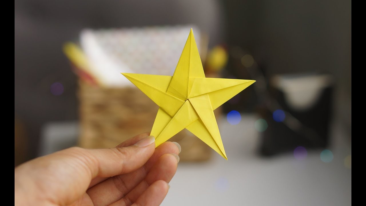 Cómo hacer una estrella de 5 puntas de papel | Origami ASMR