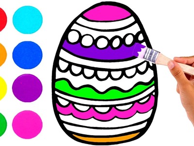 Dibuja y Colorea un Huevo de Pascua????✨Vídeos para niños