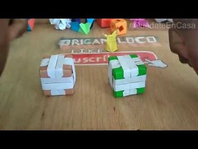 Origami Facil.Cubo 3d 6 piezas