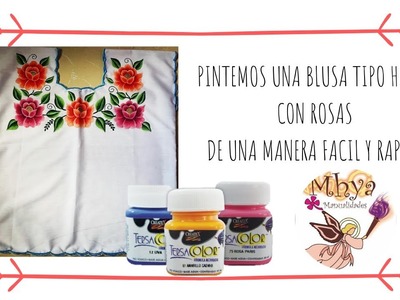 TUTORIAL DE PINTURA EN TELA.Como pintar una blusa Huipil estilo Yucatan ft. Miss Priss Lozada