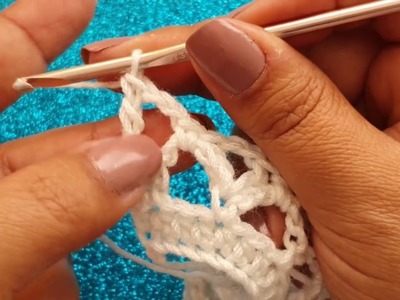 BLUSA ABIERTA a Crochet con MANGAS 3.4 - *TEJIDO con  ( SOBRANTES )