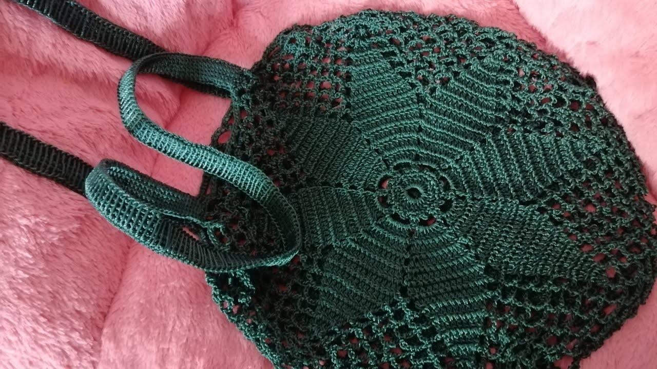 Bolsa verde tejida a crochet | Parte 2 | FINAL