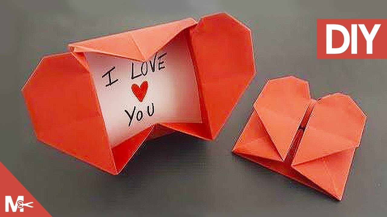 ► Como hacer Cajas de Corazón y Sobre | Origami Heart Box & Envelope ????
