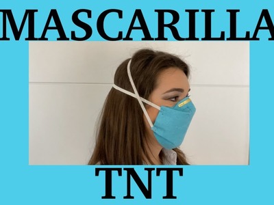 ✅Cómo hacer MASCARILLA HIGIÉNICA CASERA DE TNT  |????????How to make a homemade HYGIENIC TNT MASK