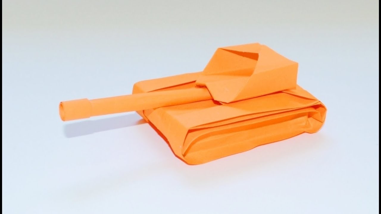 Como hacer un Tanque  de Papel - Origami