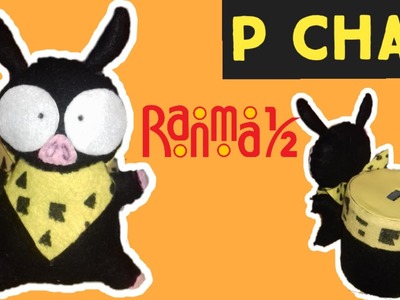 DIY Alcancía de peluche con una lata  de P-chan del anime Ranma 1.2