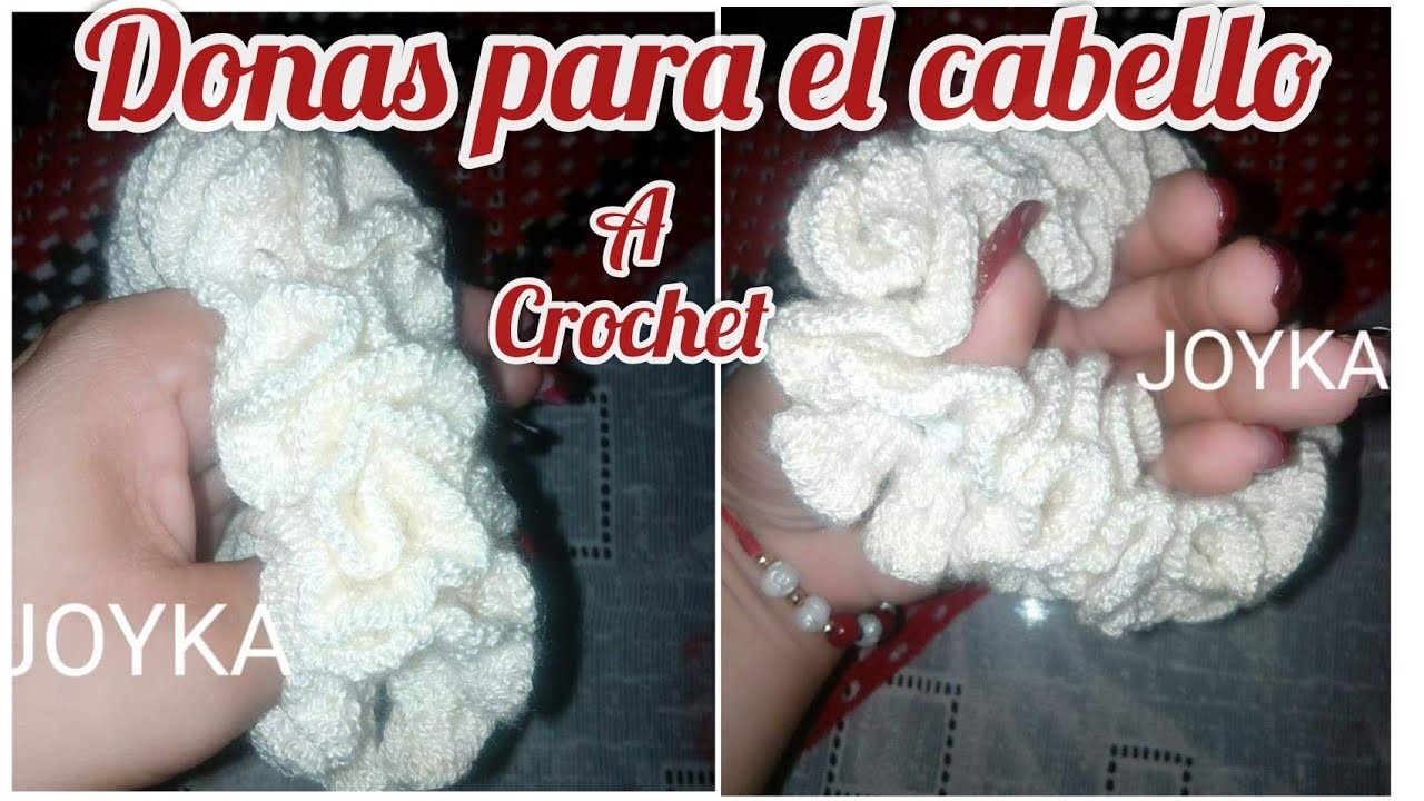 Donas ó Moñas para el Cabello A Crochet (versión zurdo) JOYKA
