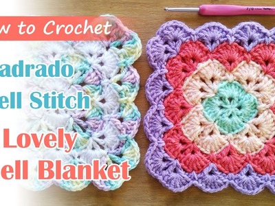 Hermoso punto Shell para manta - Lovely Shell Stitch Blanket - Free Pattern.