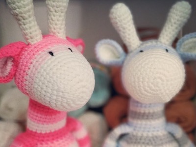 Jirafa Amigurumis. Parte 1. Cabeza
