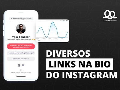 LINK NA BIO | Como Colocar Diversos Links Clicáveis na Bio do Instagram | ConectaBio - Conectabem
