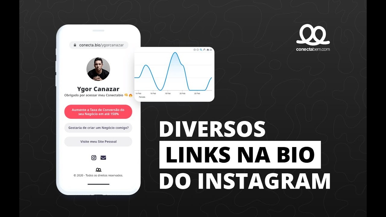 LINK NA BIO | Como Colocar Diversos Links Clicáveis na Bio do Instagram | ConectaBio - Conectabem