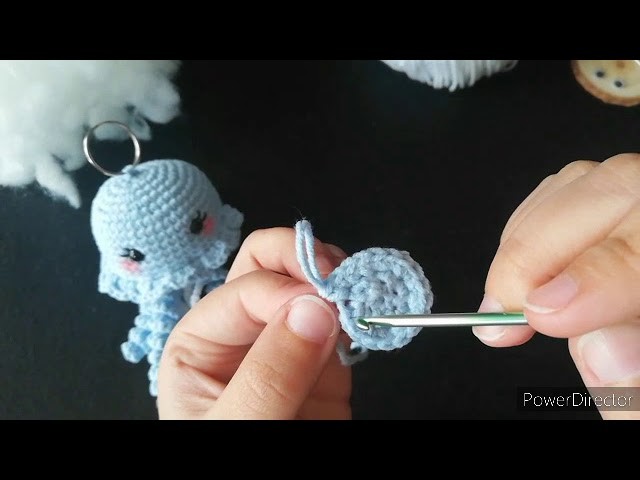 Lula la medusa crochet amigurumi