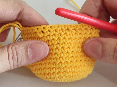 Pollito fácil a crochet (segunda parte)