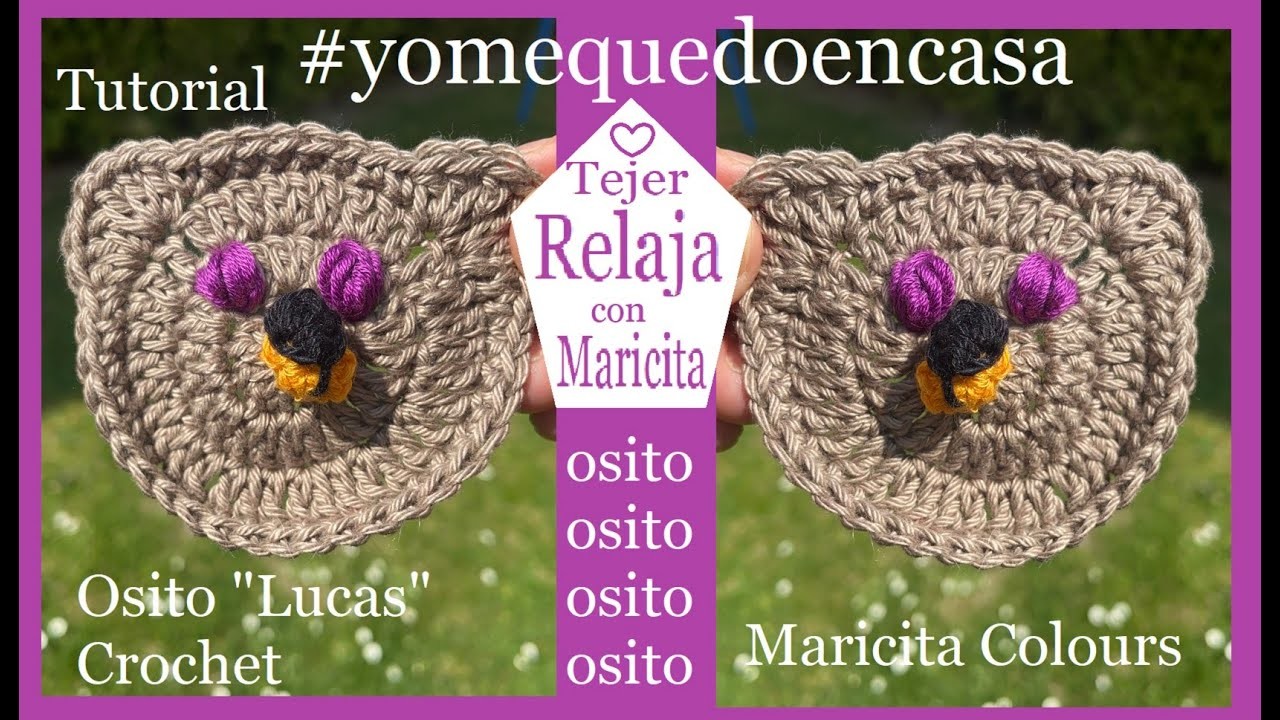 Tejer relaja con Maricita osito lucas  (2) #yomequedoencasa