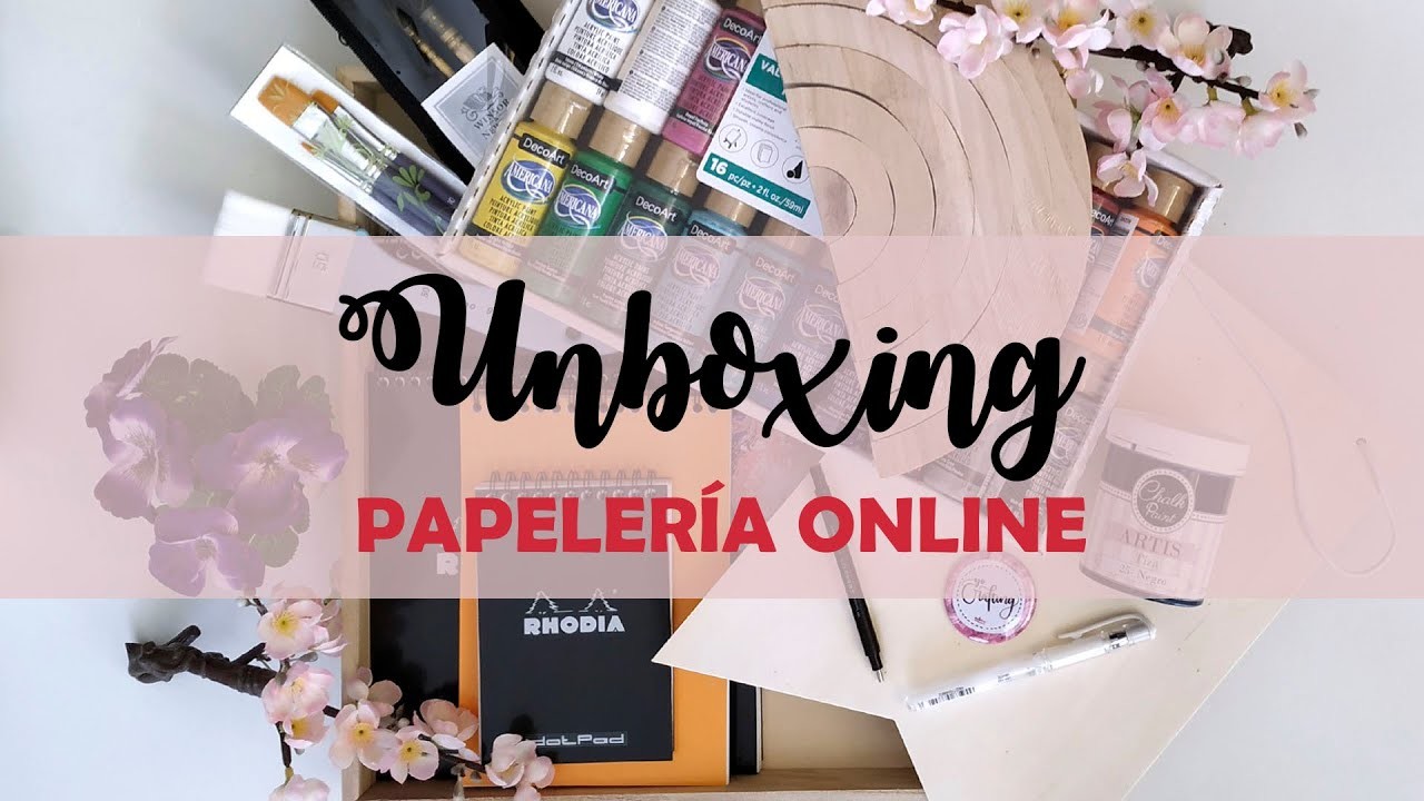 UNBOXING PAPELERIA ONLINE Milbby y Artemio | Manualidades en casa | DIY | Productos online HOMEDECOR