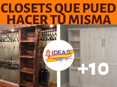 12 CLOSETS QUE PUEDES HACER TU MISMA CON MADERA RECICLADA ¡FABULOSAS IDEAS!