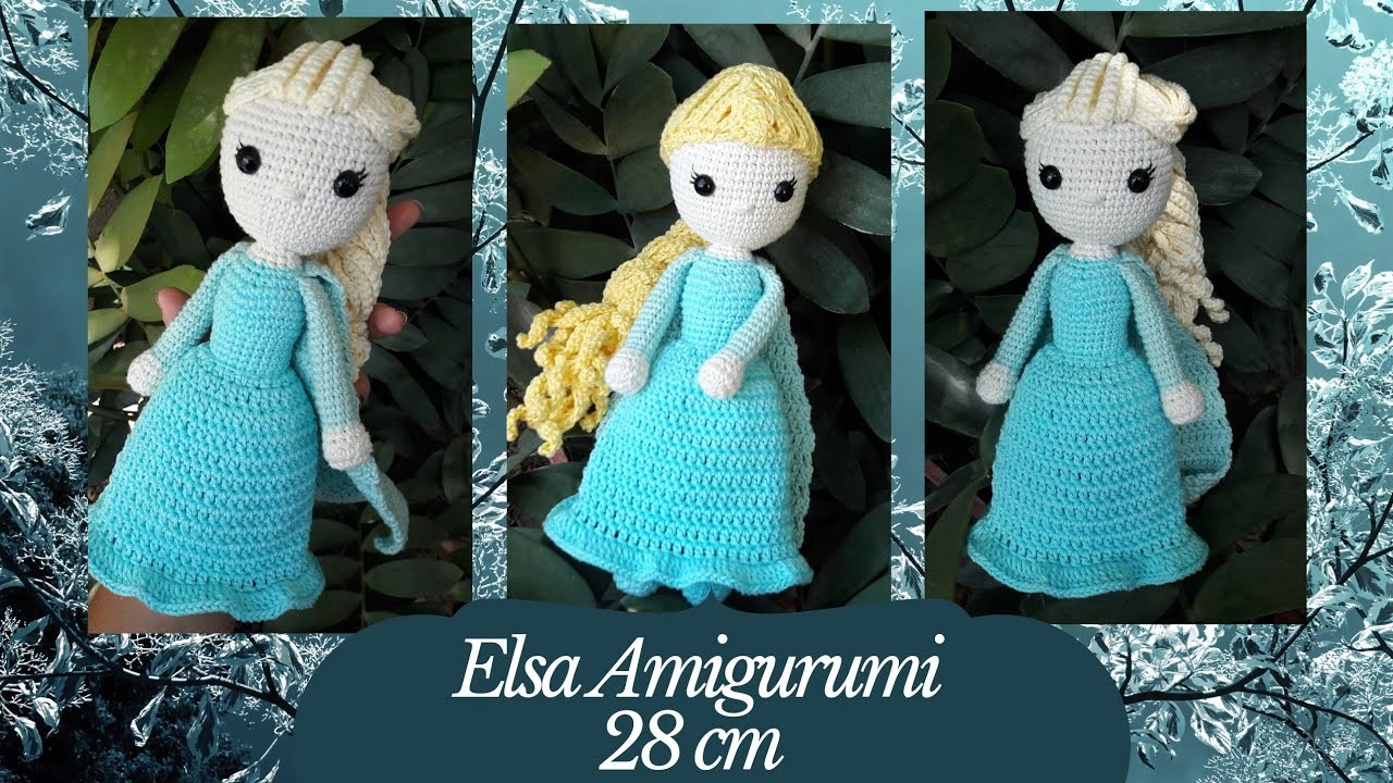 2da opción cabello || Elsa frozen amigurumi || Tutorial como realizar cabello|| Elsa a crochet 28 cm