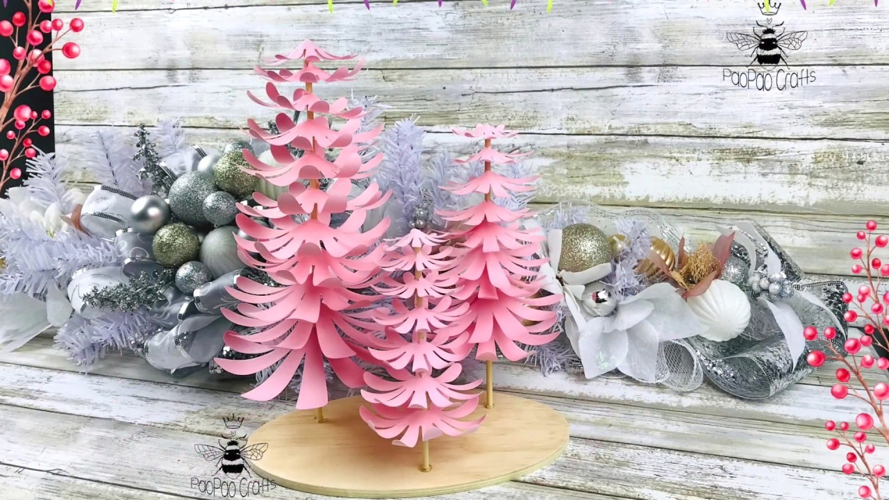 Árboles de Navidad en papel | Moldes GRATIS | Decoración de Navidad | Paper Christmas Tree