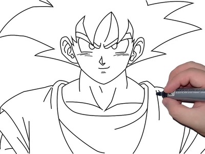 Como Dibujar a Goku  [Facil y Rapido]  HOW TO DRAW GOKU