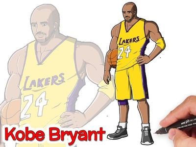 Como Dibujar a Kobe Bryant Paso a Paso - Dibujos para Dibujar