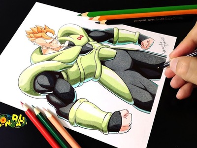 Cómo Dibujar El Androide 16, Drawing Android 16, Dibujos De Dragon Ball, Dibujando Anime,