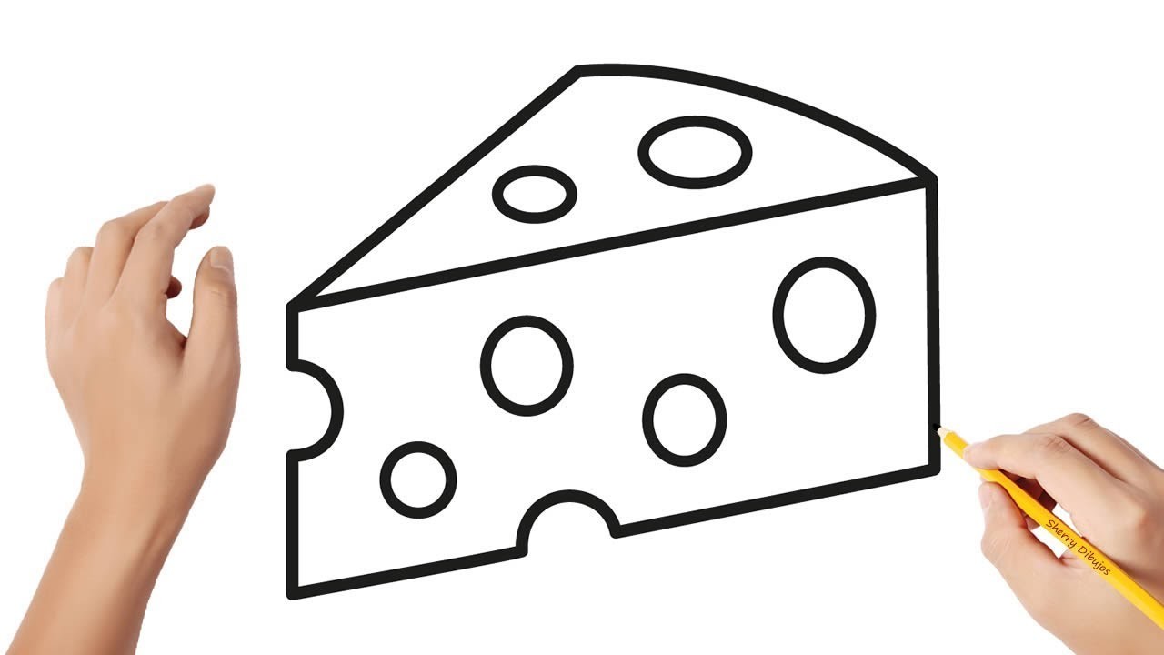 Cómo dibujar queso | Dibujos sencillos