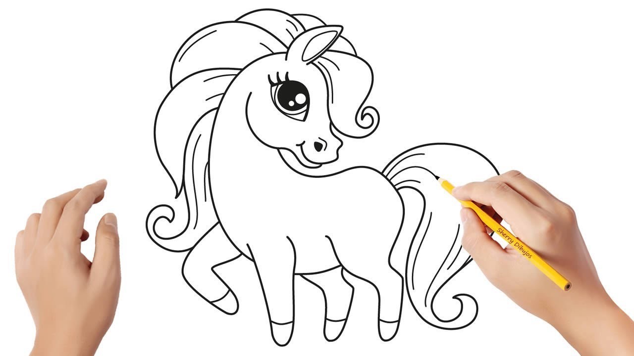 Cómo dibujar un pony | Dibujos sencillos