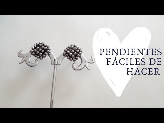 Como Hacer Chapas o Aretes Pequeños, Aretitos hechos con Rondeles, Pendientes hechos a mano