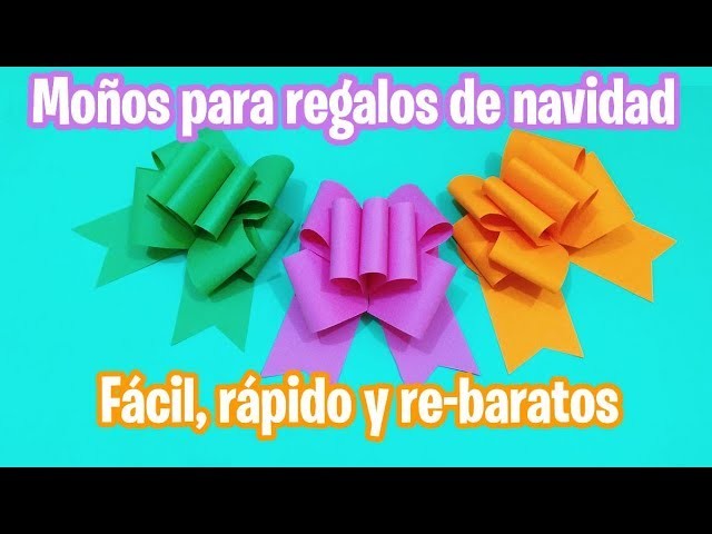 Cómo hacer moños para regalos