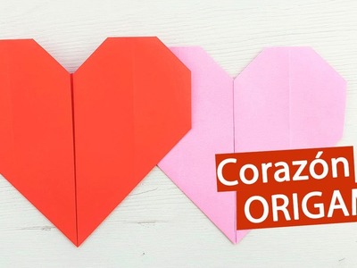 ♥ Cómo hacer un corazón de papel fácil y rápido (Origami)