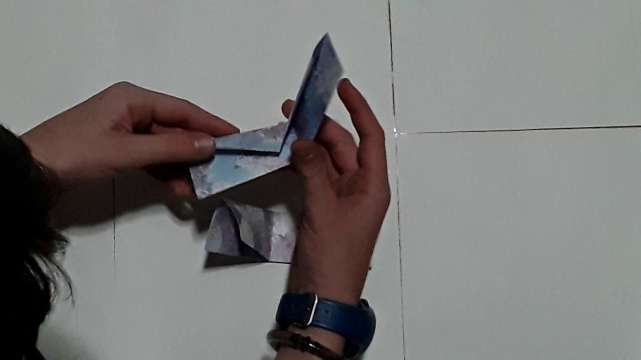 Como hacer un shuriken de Origami.