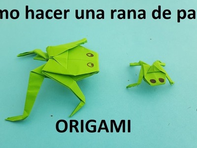 Cómo hacer una rana de papel - Origami