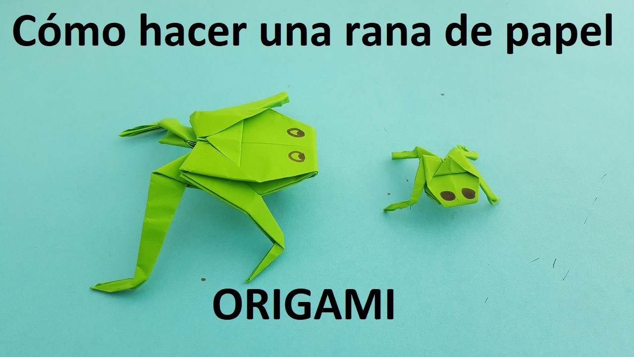 Cómo hacer una rana de papel - Origami