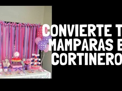 CORTINERO PARA EVENTOS CON MAMPARAS DIY