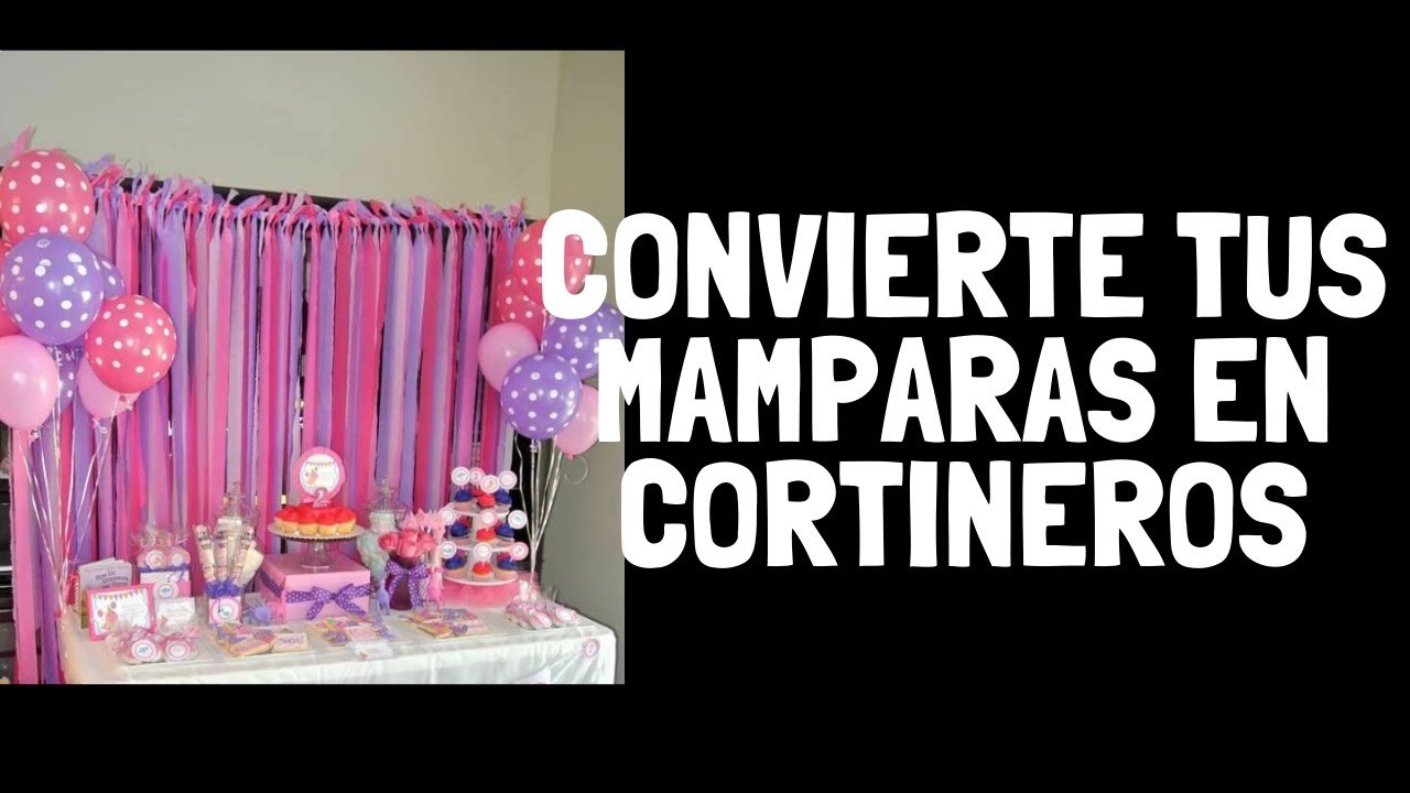 CORTINERO PARA EVENTOS CON MAMPARAS DIY