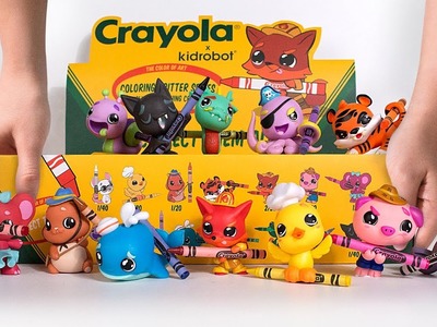 Crayola y Kidrobot! Brillantes Crayones y Adorables Juguetes se juntan