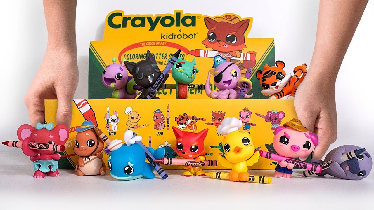 Crayola y Kidrobot! Brillantes Crayones y Adorables Juguetes se juntan