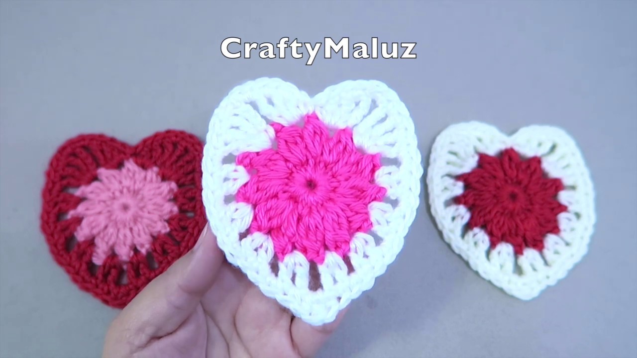 CROCHET TUTORIAL ♥️ Corazón de Crochet Muy Fácil ????????Corazón San Valentín