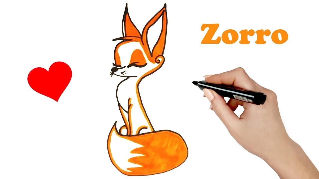 Dibujar un ZORRO paso a paso estilo kawaii ???? How to draw a cute Fox easy