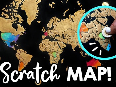 Mapa para raspar paises que visitaste!. Scratch map!! ✄ Barbs Arenas Art!