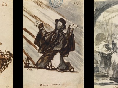 Obra comentada: Cuaderno C. Goya. Dibujos. "Solo la voluntad me sobra"