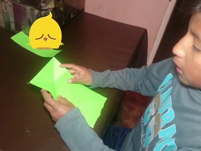 ORIGAMI de RANA SALTARINA