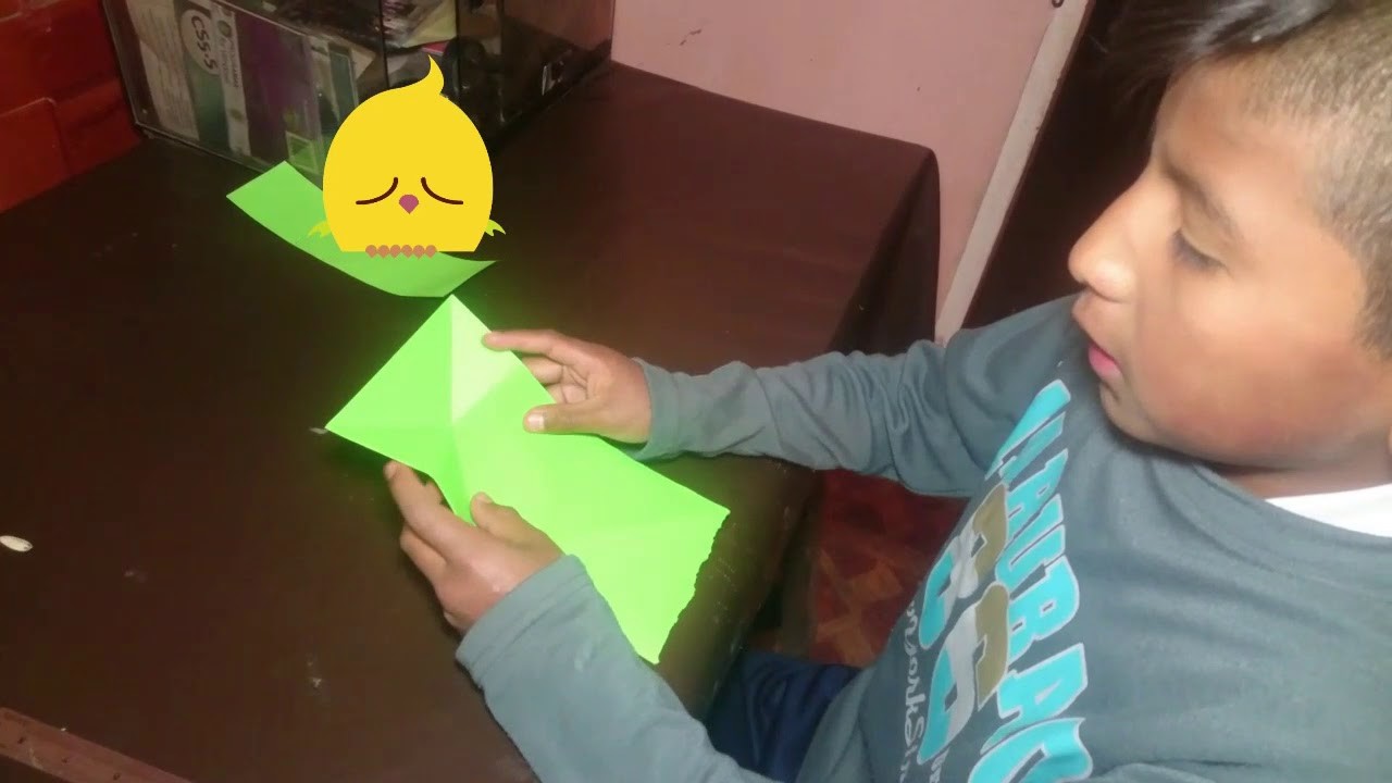 ORIGAMI de RANA SALTARINA
