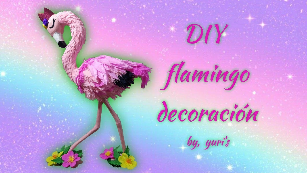 Piñata de flamingo .  decorando un flamingo.  DIY flamingo piñata