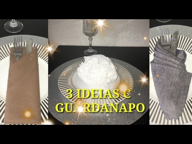 3 IDEIAS COM GUARDANAPO DIY LINDOS E FÁCEIS