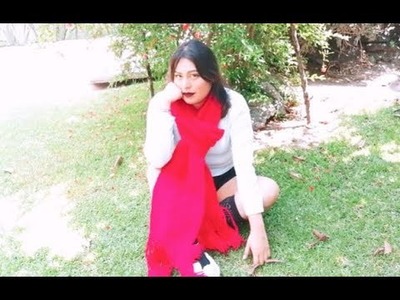 Bufanda Roja .#tejidoadosagujas #knit