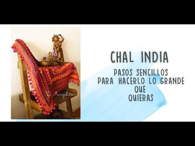 Chal.Pañuelo a crochet India