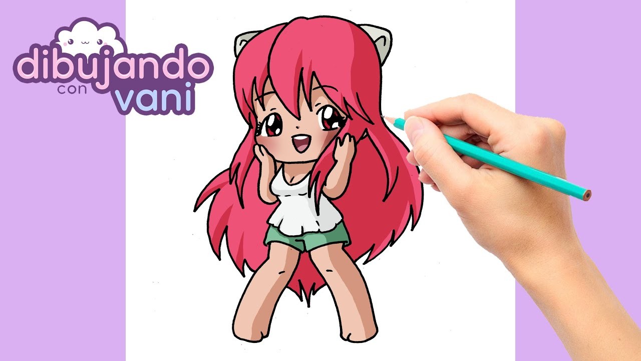 COMO DIBUJAR A LUCY NYU DE ELFEN LIED PASO A PASO - DIBUJOS PARA DIBUJAR - IMAGENES KAWAII ANIME