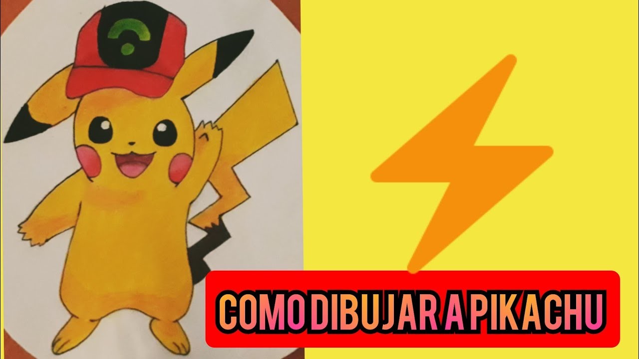 Como dibujar a pikachu!!!.How to draw pikachu . Tutorial????