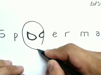 Como dibujar a SPIDERMAN, WOLVERINE, HULK y VENOM desde sus nombres!